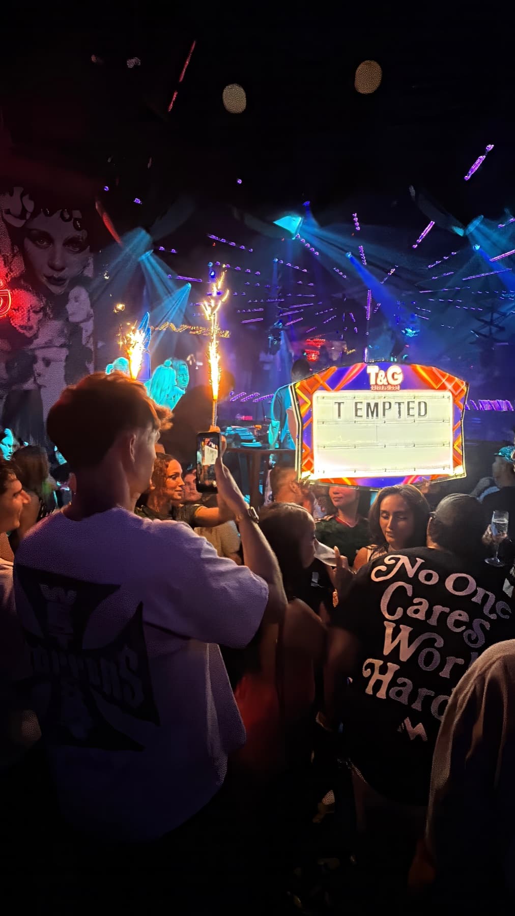 Tempted Media founder at a live event